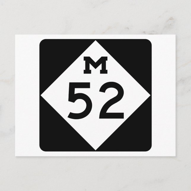 Michigan M-52 Postcard (Front)