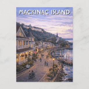 Michigan Mackinac Island Travel Postcard