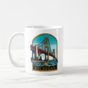 Michigan Mackinaw Bridge Coffee Mug