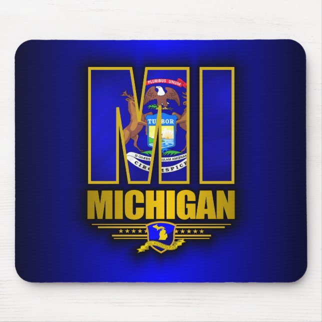 Michigan (MI) Mouse Mat (Front)