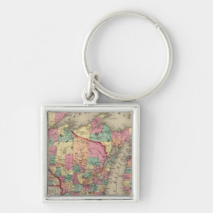 Michigan, Minnesota, and Wisconsin Key Ring