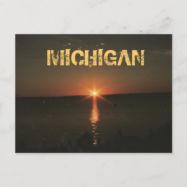 MICHIGAN NIGHT POSTCARD (Front)