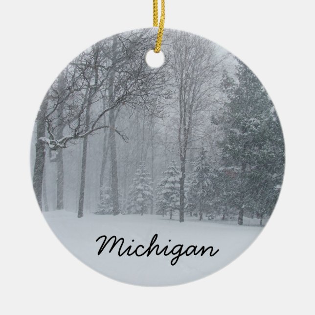 Michigan Ornament (Front)