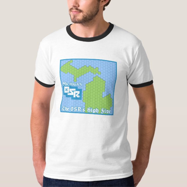 Michigan OSR Hexcrawl Shirt (Front)