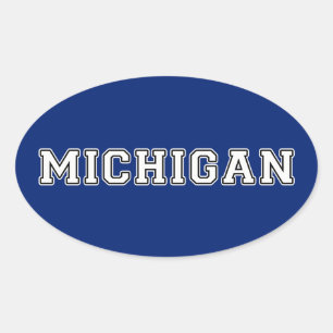 Michigan Oval Sticker