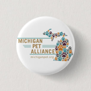 Michigan Paw Prints Buttons
