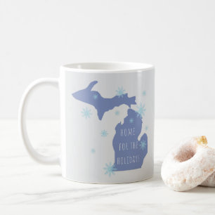 Michigan Personalized Home For the Holidays Mug