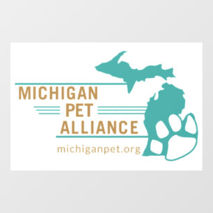 Michigan Pet Alliance Window Cling