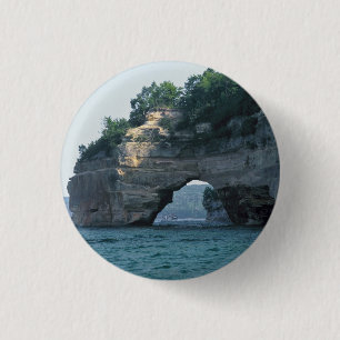 Michigan Petit Portal Geology Photo 3 Cm Round Badge