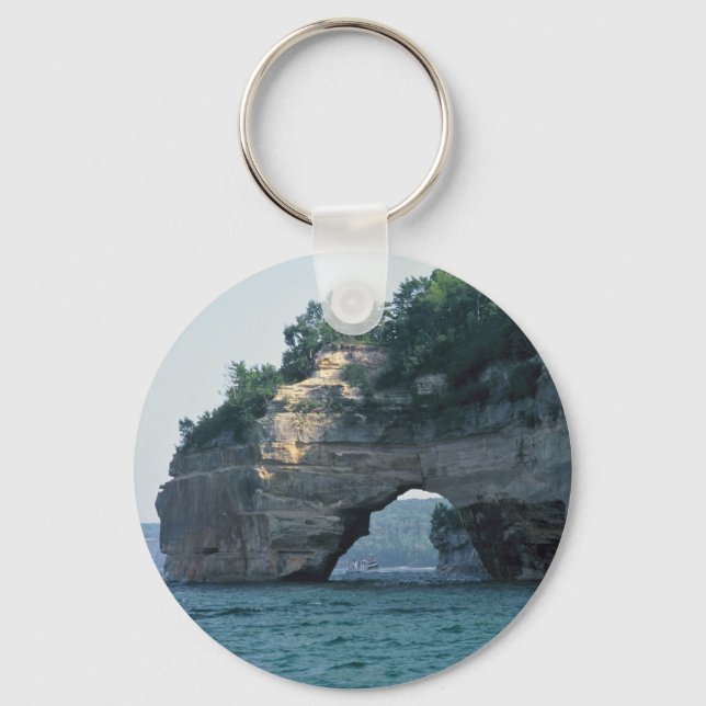Michigan Petit Portal Geology Photo Key Ring (Front)