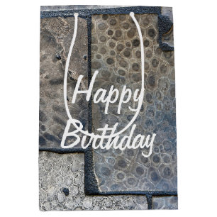 Michigan Petoskey Stone Birthday Medium Gift Bag