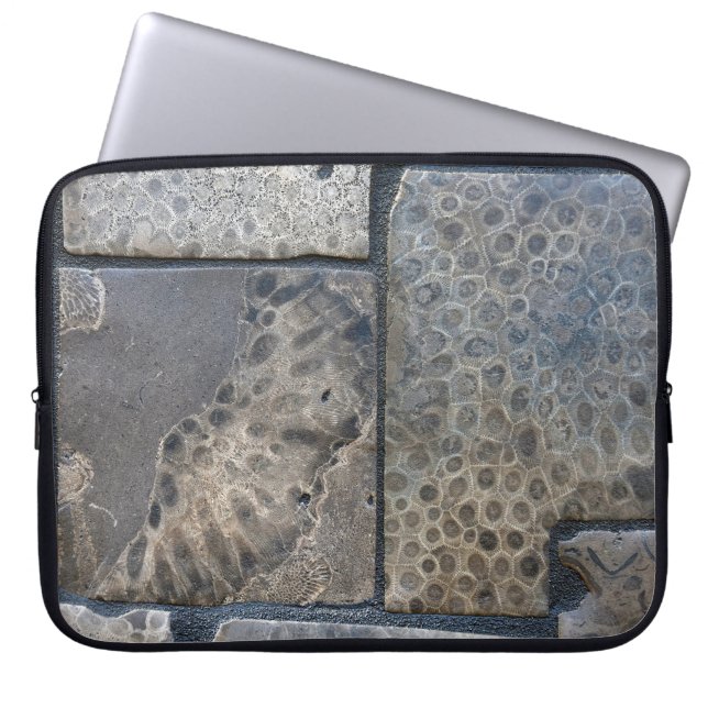 Michigan Petoskey Stone Design Laptop Sleeve (Front)