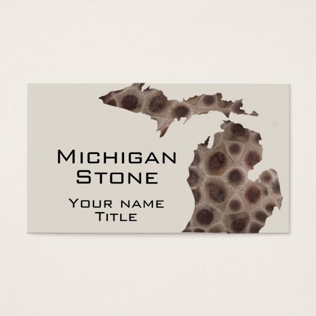 Michigan Petoskey Stone Great Lake State (Front)