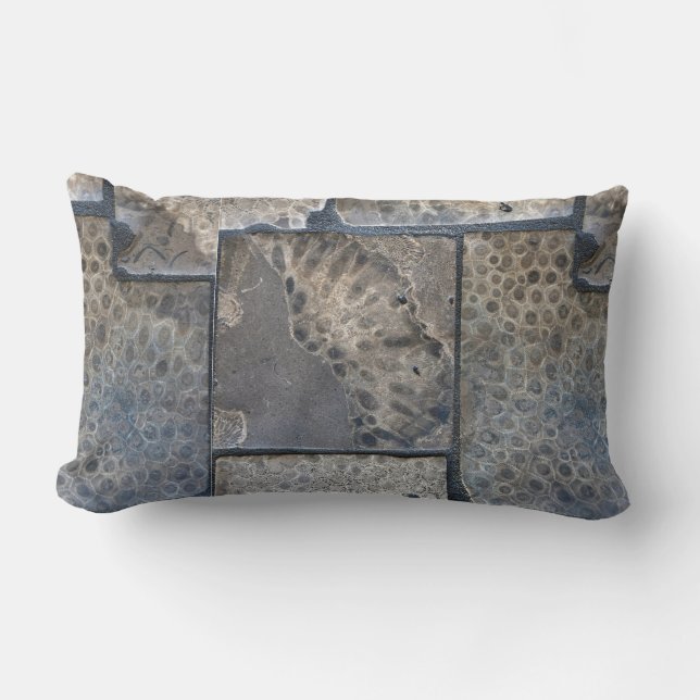 Michigan Petoskey Stone Lumbar Cushion (Front)