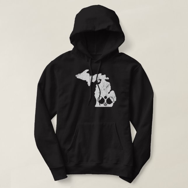Michigan Pickleball Pickleball 385 Hoodie (Design Front)