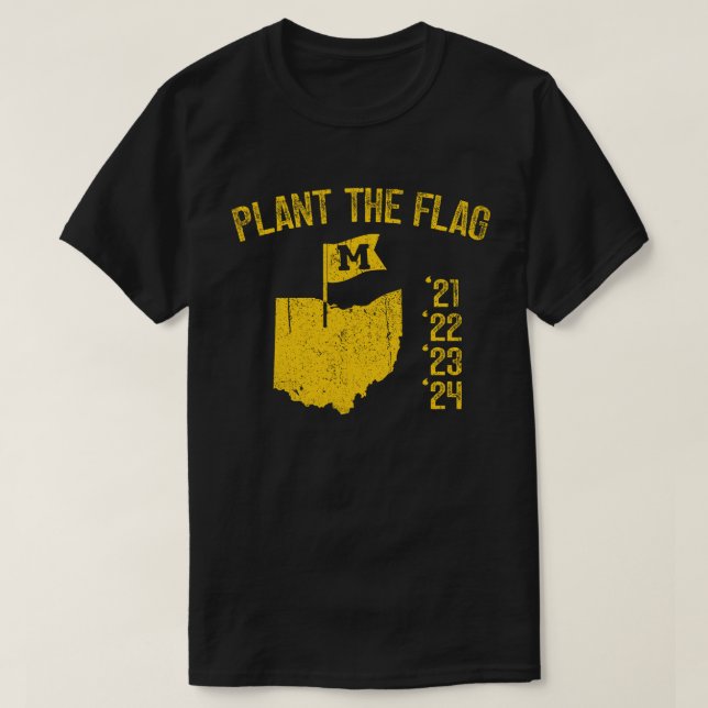 Michigan Plant The Flag T-Shirt (Design Front)