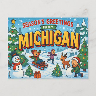 MICHIGAN Postcard