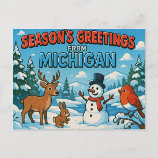 MICHIGAN Postcard