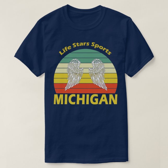 Michigan Retro  T-Shirt (Design Front)