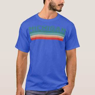 Michigan Retro Vintage 70s 80s Design T-Shirt