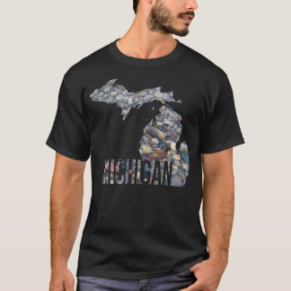 Michigan Rock Beach Lake State MI Geology  T-Shirt
