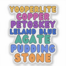 Michigan Rockhound Custom-Cut Vinyl Sticker 