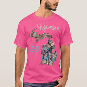 Michigan Rocks Petoskey Stone Hunting Great Lakes T-Shirt