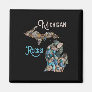 Michigan Rocks Petoskey Stone Hunting Tee Great La Magnet