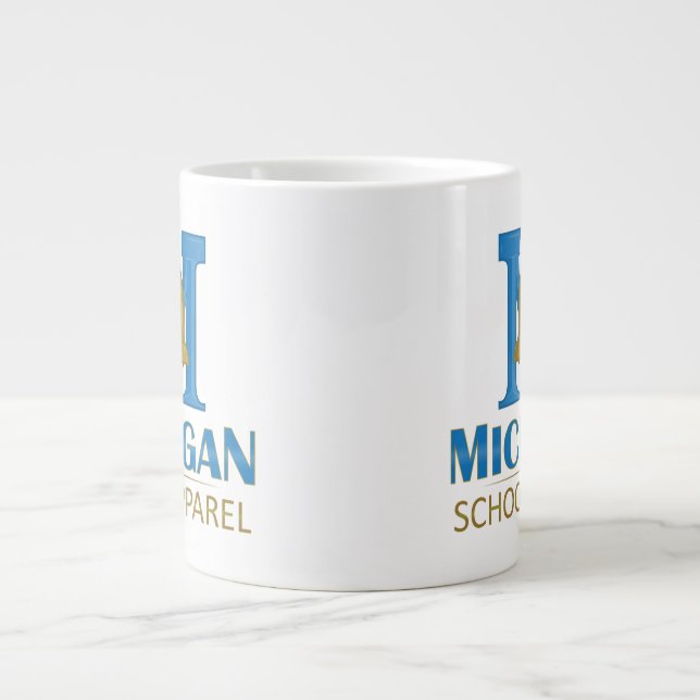 Michigan School Apparel Large Coffee Mug (Front)