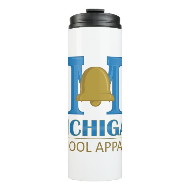 Michigan School Apparel Thermal Tumbler (Front)