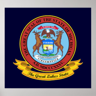 Michigan Seal Poster