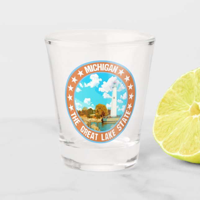 Michigan                                           shot glass (Front)