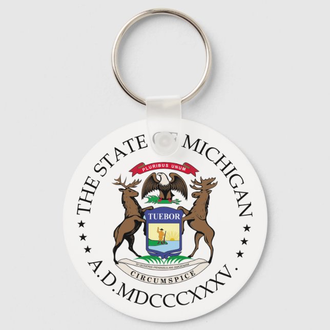 Michigan sign key ring (Front)