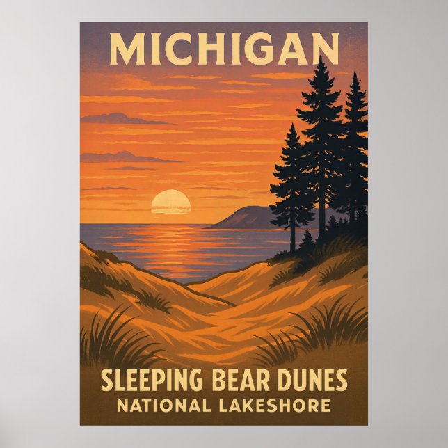 Michigan Sleeping Bear Dunes National Lakeshore 02 Poster (Front)