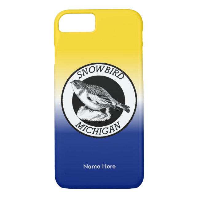 MIchigan Snowbird Shield Case-Mate iPhone Case (Back)