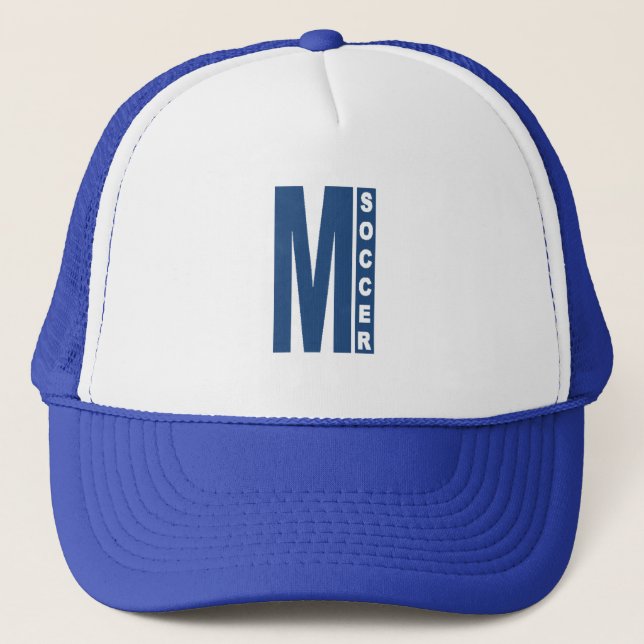 MICHIGAN SOCCER Blue Trucker cap (Front)