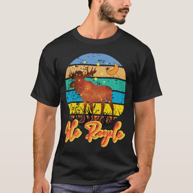 Michigan Souvenir Isle Royale National Park Hiking T-Shirt (Front)