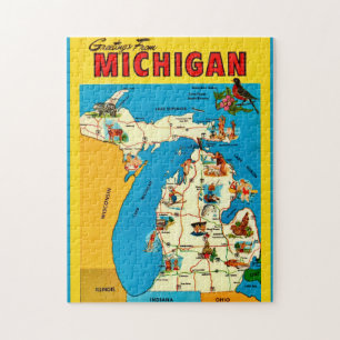 Michigan State 11x14 Postcard Jigsaw Puzzle