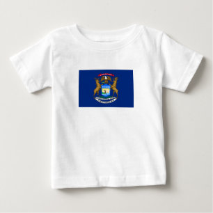 Michigan State Flag Baby T-Shirt