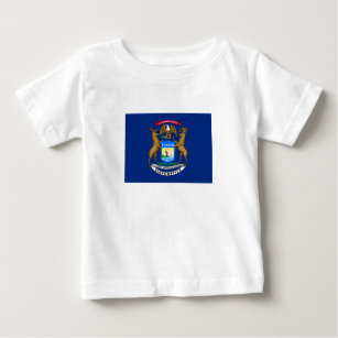 Michigan State Flag Baby T-Shirt