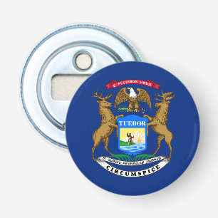 Michigan State Flag Bottle Opener