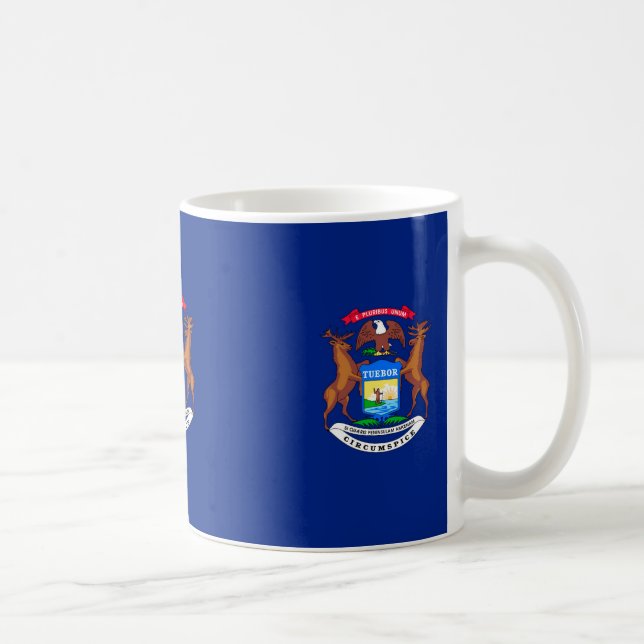 Michigan State Flag Design Coffee Mug (Right)
