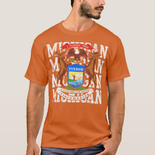 Michigan State Flag Design T-Shirt