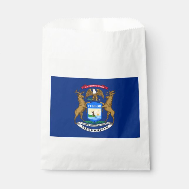 Michigan State Flag Favour Bags (Front)
