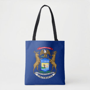 Michigan State Flag Tote Bag
