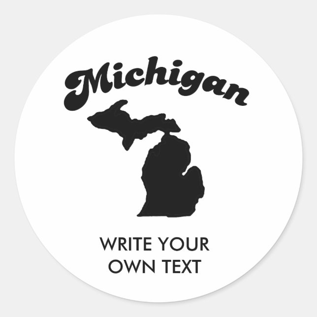 MICHIGAN STATE MOTTO T-SHIRT CLASSIC ROUND STICKER (Front)