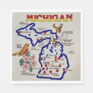 Michigan State Party  Napkin