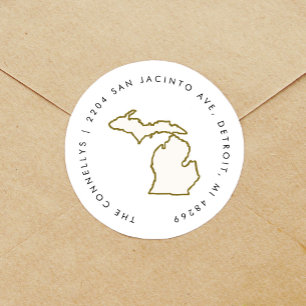 Michigan State Return Address Labels