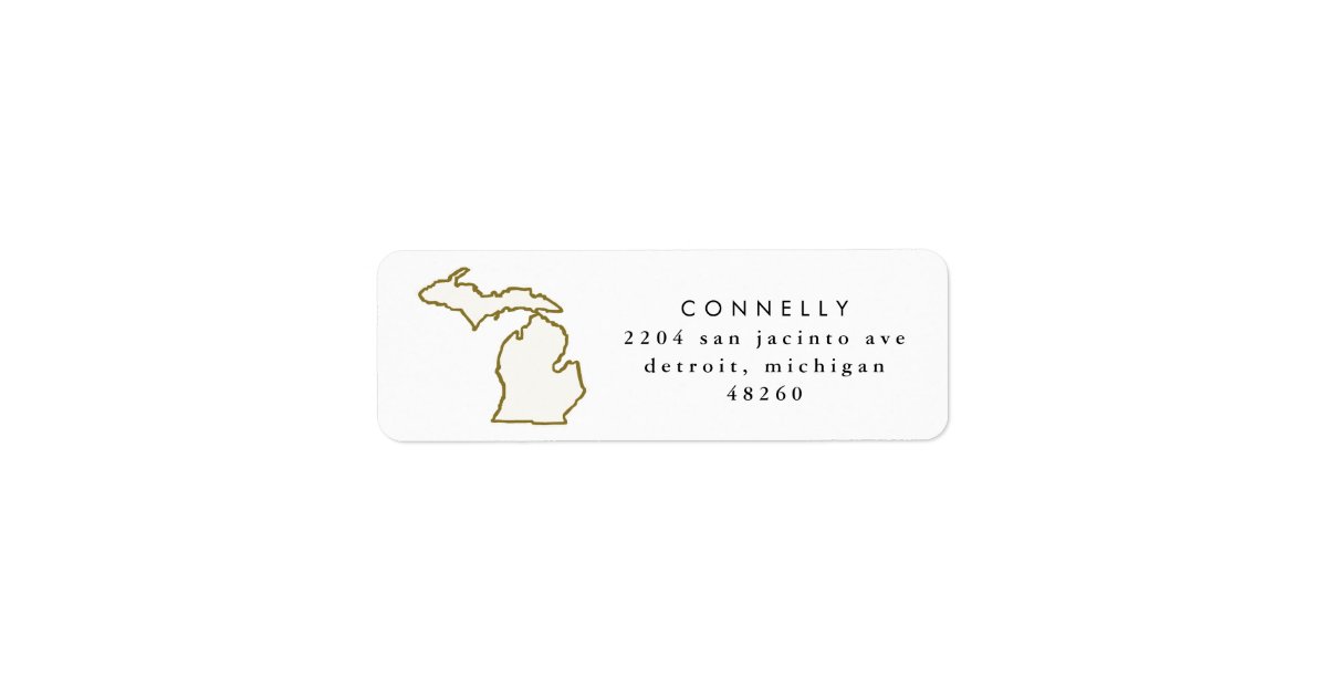 Michigan State Return Address Labels Zazzle