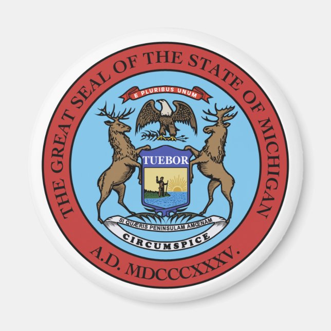 Michigan State Seal Magnet (Front)